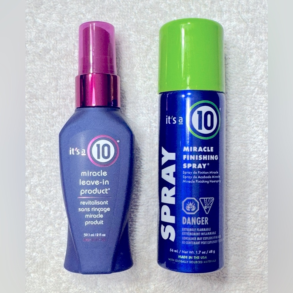 It's a 10 Miracle Leave-In Product and Finishing Spray Mini Duo 2oz/1.7oz NEW